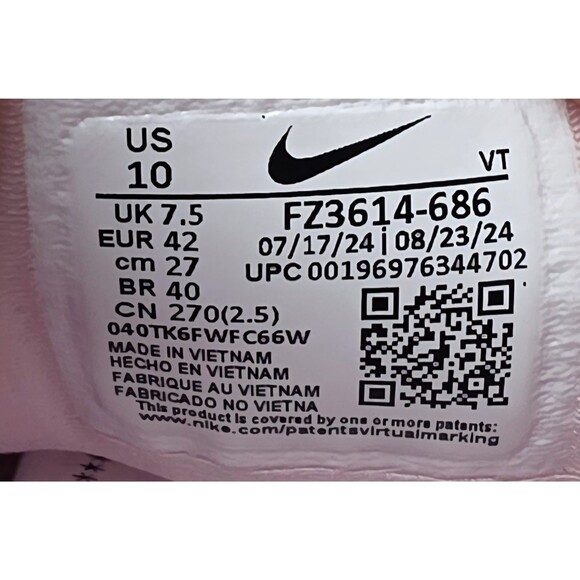 New Women's Size 10 Nike Air Vapormax Plus Running Shoes  Pink Foam FZ3614-686 - Picture 10 of 16